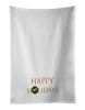 NEW Turkeys - Royal Palm Turkey Happy Holidays Kitchen Towel Set of 2 White Dish Towels Decorative Bathroom Hand towel for Hand, Face, Hair, Yoga, Tea