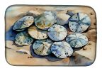 Sand Dollars Dish Drying Mat Absorbent Dish Drying Mat Pad for Kitchen Counter Dish Drainer Mat for Countertop, 14 x 21", Multicolor