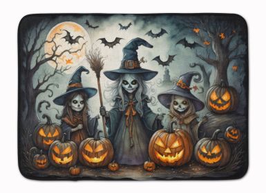 Witches Spooky Halloween Memory Foam Kitchen Mat Machine Washable Anti-Fatigue Mat Cushion Comfort Bath Mat or Kitchen Rug