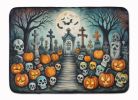 Calaveras Sugar Skulls Spooky Halloween Memory Foam Kitchen Mat Machine Washable Anti-Fatigue Mat Cushion Comfort Bath Mat or Kitchen Rug