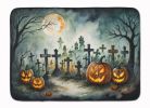 Graveyard Spooky Halloween Memory Foam Kitchen Mat Machine Washable Anti-Fatigue Mat Cushion Comfort Bath Mat or Kitchen Rug