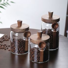 3 Pcs Glass Jars with Spoons (Candy Jars, Biscuit Jars, Storage Jars, Tea Jars, Snack Jars, Seasoning Jars)