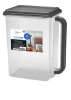 Mainstays Bulk Canister Food Storage Container – 46 Cup Capacity With Dark Gray Lid And Handle, 11.55" x 7.8" x 13.25"