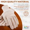 Heat Resistant Gloves up to 325ºF Pack of 12 pairs. Terry Cloth Industrial Oven Gloves for Heat Care. Terry Cloth Gloves with Elastic Wrist for Cookin
