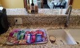 Christmas Gifts Dish Drying Mat Absorbent Dish Drying Mat Pad for Kitchen Counter Dish Drainer Mat for Countertop, 14 x 21", Multicolor