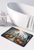 Skeleton Spooky Halloween Memory Foam Kitchen Mat Machine Washable Anti-Fatigue Mat Cushion Comfort Bath Mat or Kitchen Rug