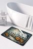 Graveyard Spooky Halloween Memory Foam Kitchen Mat Machine Washable Anti-Fatigue Mat Cushion Comfort Bath Mat or Kitchen Rug