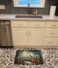 Graveyard Spooky Halloween Memory Foam Kitchen Mat Machine Washable Anti-Fatigue Mat Cushion Comfort Bath Mat or Kitchen Rug