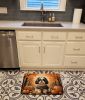 Shih Tzu Fall Memory Foam Kitchen Mat Machine Washable Anti-Fatigue Mat Cushion Comfort Bath Mat or Kitchen Rug