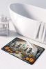 Calacas Skeletons Spooky Halloween Memory Foam Kitchen Mat Machine Washable Anti-Fatigue Mat Cushion Comfort Bath Mat or Kitchen Rug