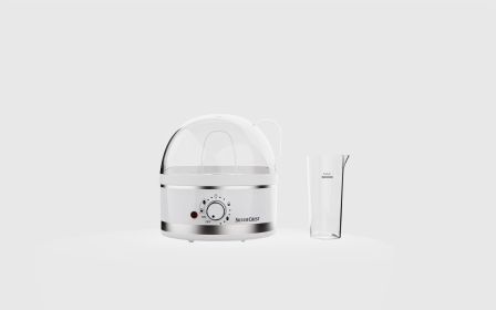 Mini Multifunctional Household Plug-in Steam Boiler - Eggs (Option: White-US)