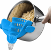 1pc Adjustable Clip-On Strainer for Pots, Pans & Bowls – Universal Kitchen Colander, Durable Cooking Pasta Strainer