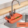 1pc Splash Guard For Sink Faucet; Faucet Drain Rack