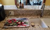 Christmas Bows & Ribbons Dish Drying Mat Absorbent Dish Drying Mat Pad for Kitchen Counter Dish Drainer Mat for Countertop, 14 x 21", Multicolor