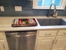 Christmas Candles Dish Drying Mat Absorbent Dish Drying Mat Pad for Kitchen Counter Dish Drainer Mat for Countertop, 14 x 21", Multicolor