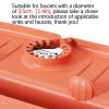 1pc Splash Guard For Sink Faucet; Faucet Drain Rack