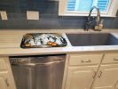 Ghosts Spooky Halloween Dish Drying Mat Absorbent Dish Drying Mat Pad for Kitchen Counter Dish Drainer Mat for Countertop, 14 x 21", Multicolor